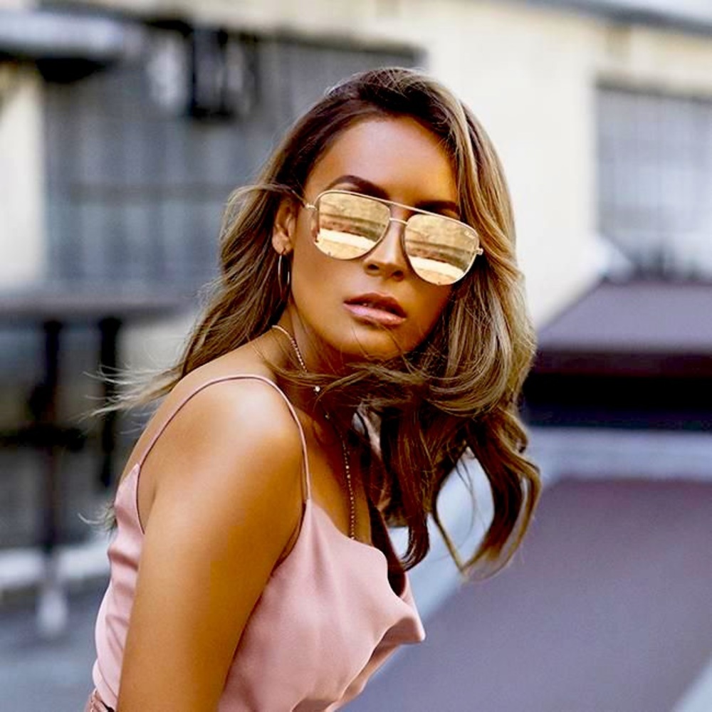 Quay High Key Mini Gold Sunglasses